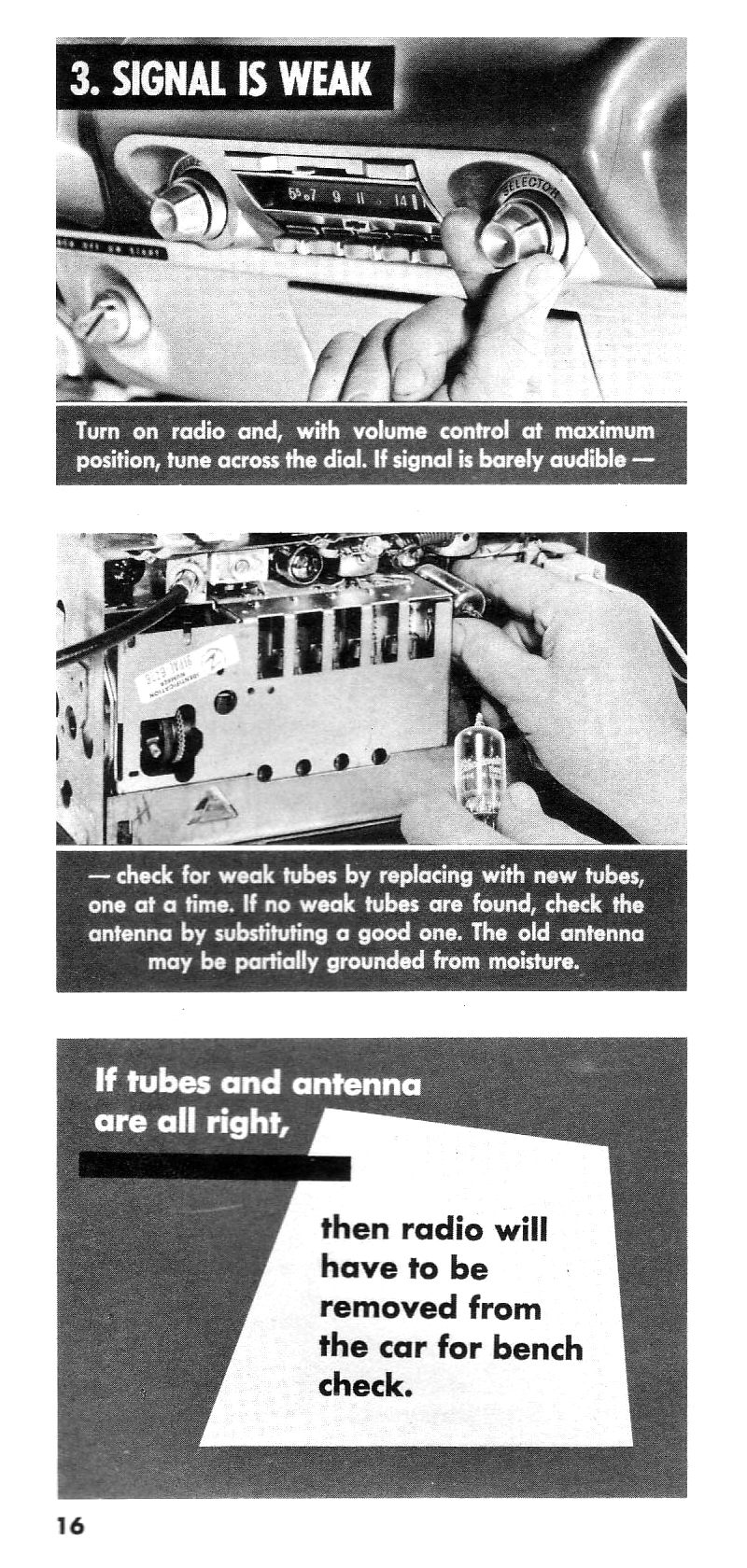 1959 Chevrolet Rapid Radio Checks Booklet Page 11